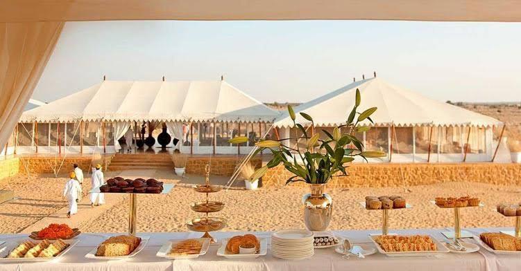 Golden Sandstone Hotel desert safari camp Jaisalmer Exterior foto