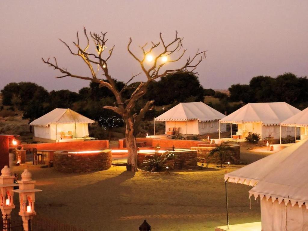 Golden Sandstone Hotel desert safari camp Jaisalmer Exterior foto