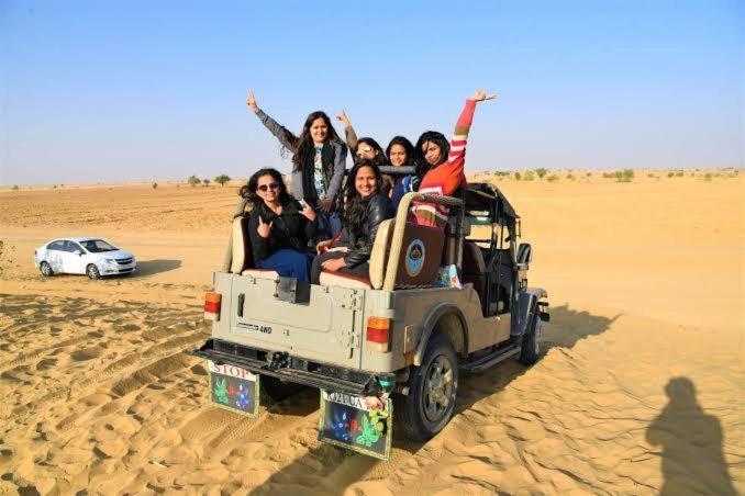 Golden Sandstone Hotel desert safari camp Jaisalmer Exterior foto