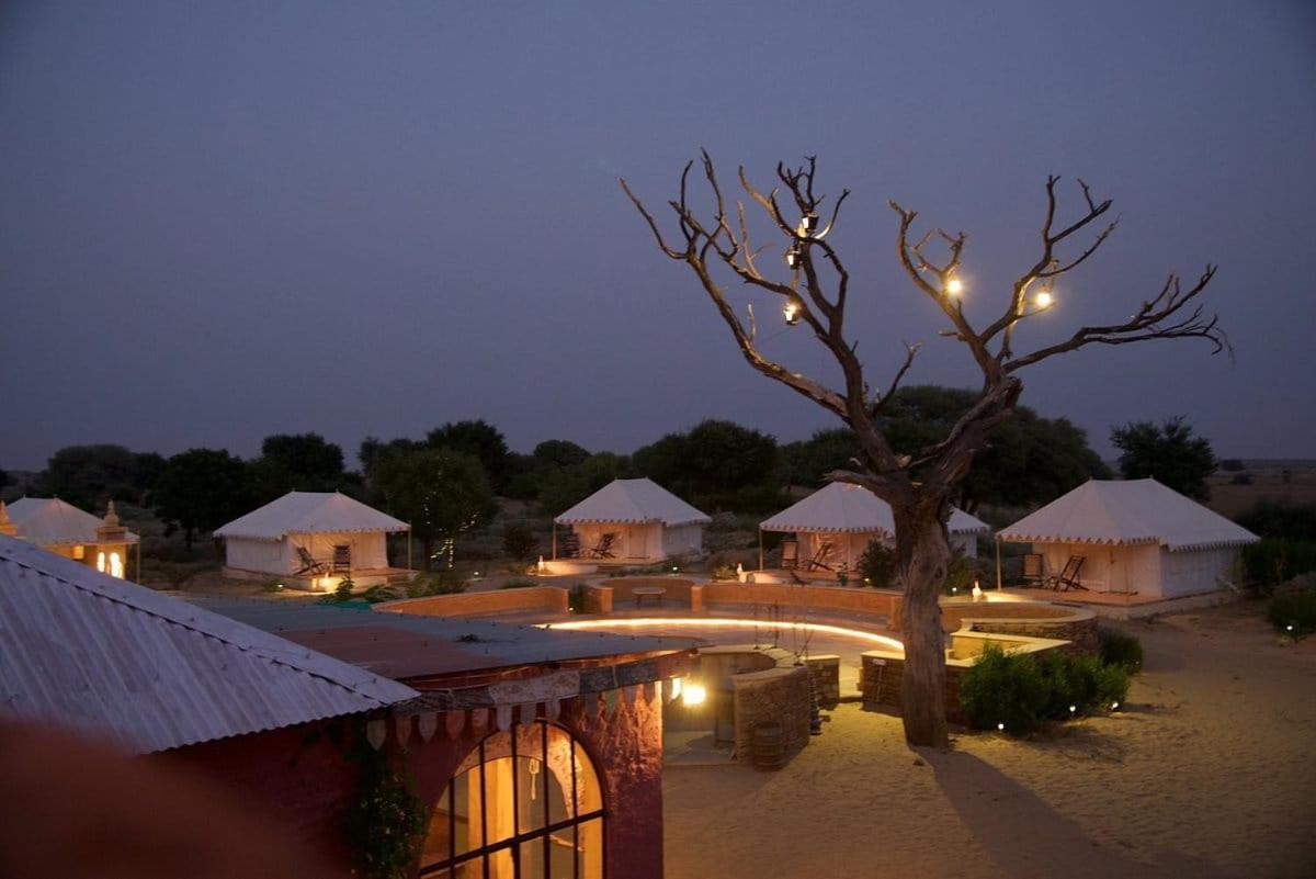 Golden Sandstone Hotel desert safari camp Jaisalmer Exterior foto