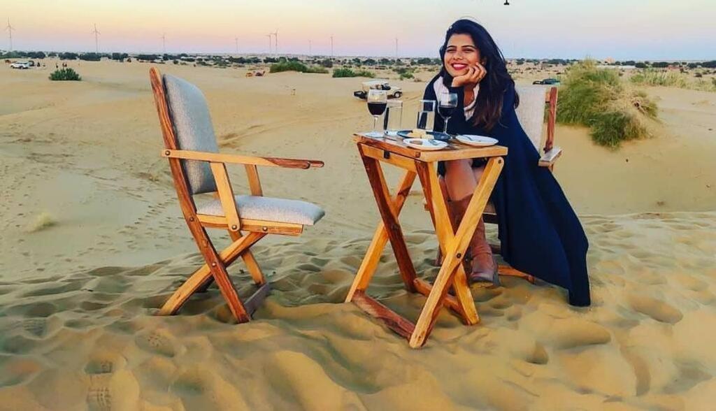 Golden Sandstone Hotel desert safari camp Jaisalmer Exterior foto